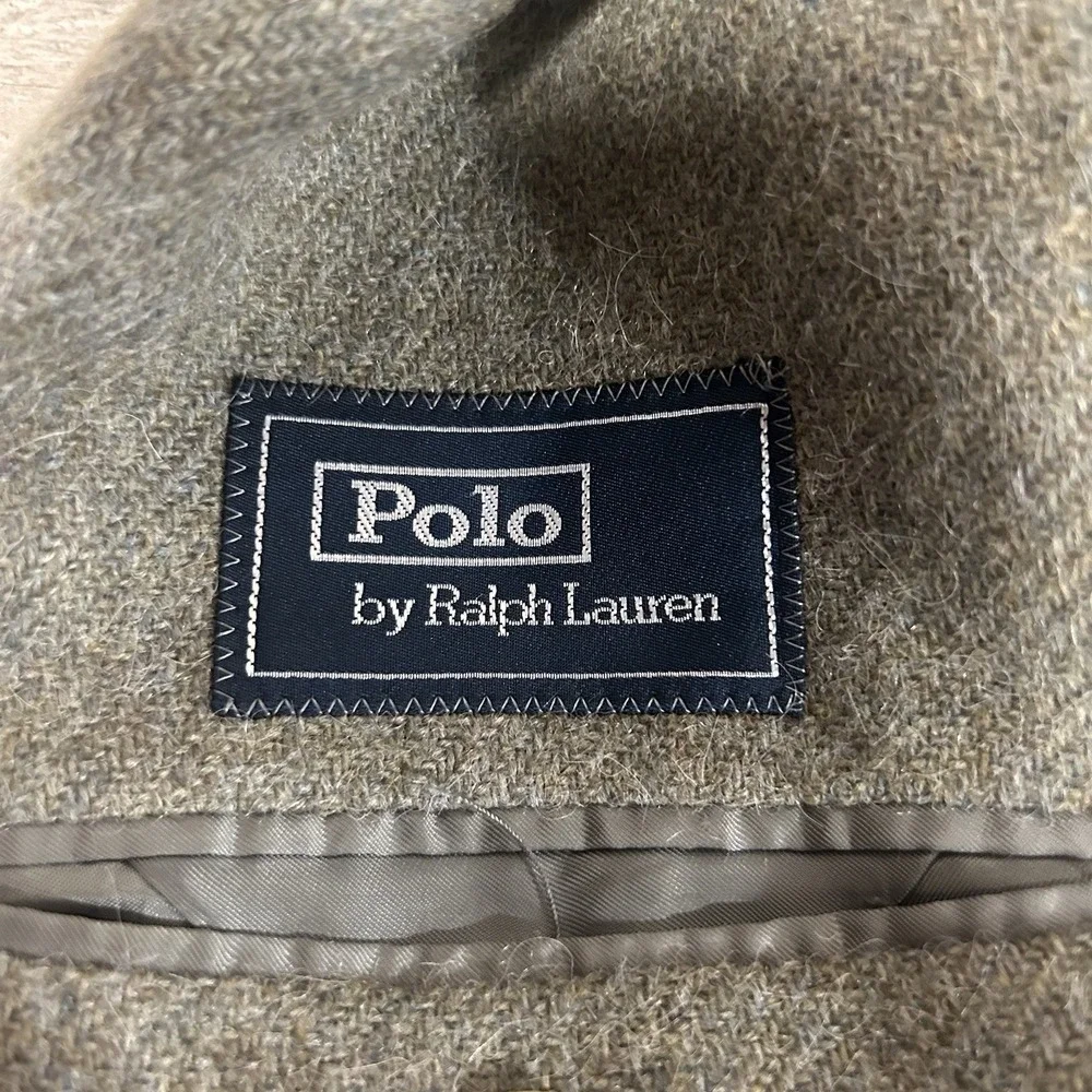 Vintage Ralph Lauren Polo Herringbone Blazer Sports‎ Coat Wool Tweed 42 S